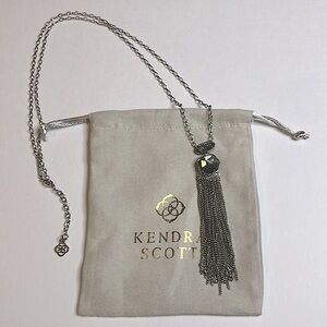 Kendra Scott - Silver Druzy Abalone Necklace